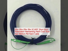50m 30m 20m 10m SC/APC Short Boot Polarization Maintenance Patch Cord Slow Axis 1060nm PM Patch Cable (Καλώδιο για τη διατήρηση του πακέτου)