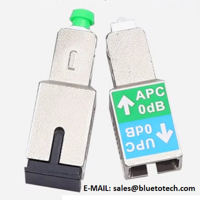 SC/APC Male To SC/UPC Female Fiber Optic Adapter For Simplex Fiber Cables