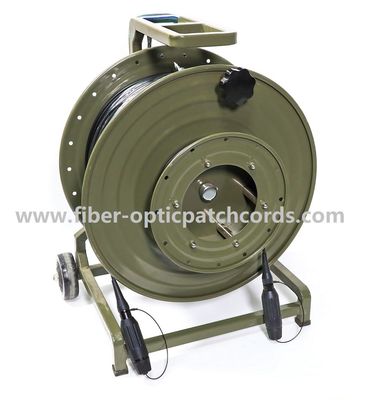Optical fiber EXPANDED BEAM Connector to SC 2core with Collimating Lens Minitary waterproof fiber cable Single Mode