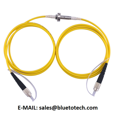 Επικεφαλής συνδετήρας οπτικών ινών 1Fiber FC Connector Single Model Yellow Color Fiber Optic Splip Ring Rotary
