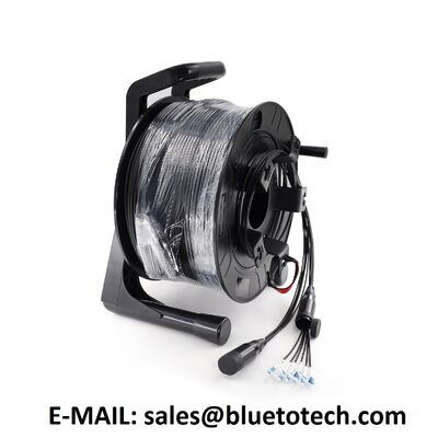 FTTA Τεθωρακισμένο οπτικό καλώδιο 4Core TPU 5.0mm LC σε LC Μονάδικας λειτουργίας TPU Τεθωρακισμένο καλώδιο οπτικών ινών LC/UPC-LC/UPC 4fibre SM 5mm