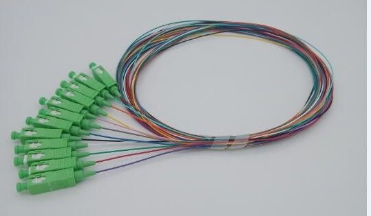 SC/APC 12 ενιαίο πρότυπο ινών Corning πλεξίδων οπτικών ινών χρωμάτων
