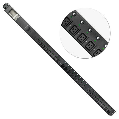 Μονάδα διανομής δύναμης εξαρτημάτων C13 C19 PDU οπτικών ινών υψηλής δύναμης 125A